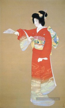 Noh Dance Prelude 1936 Uemura Shoen japonais Peinture à l'huile